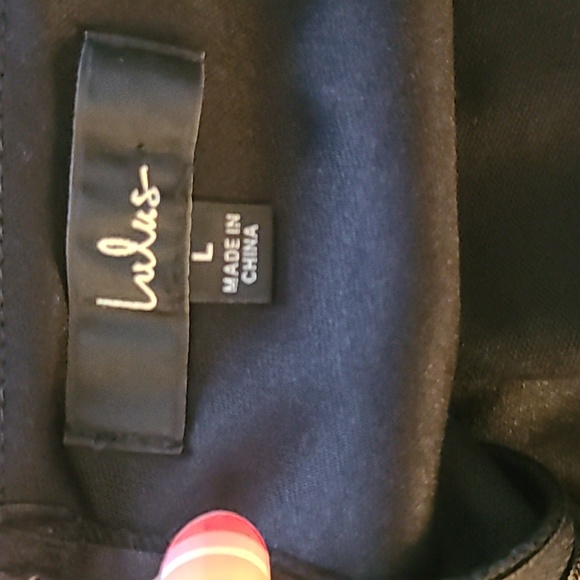 Lulu's Elegant Black Spaghetti Strap Dress Size Large Body Con Party Event Sexy - Picture 3 of 6